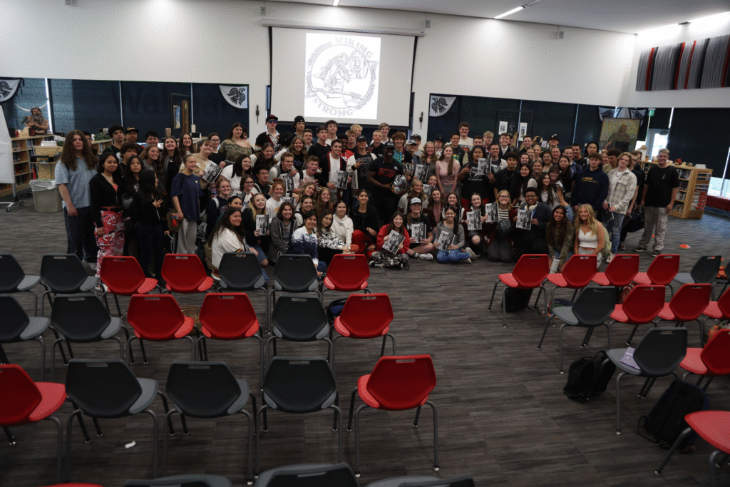 Akwasi Frimpong takes a group photo.